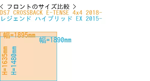 #DS7 CROSSBACK E-TENSE 4x4 2018- + レジェンド ハイブリッド EX 2015-